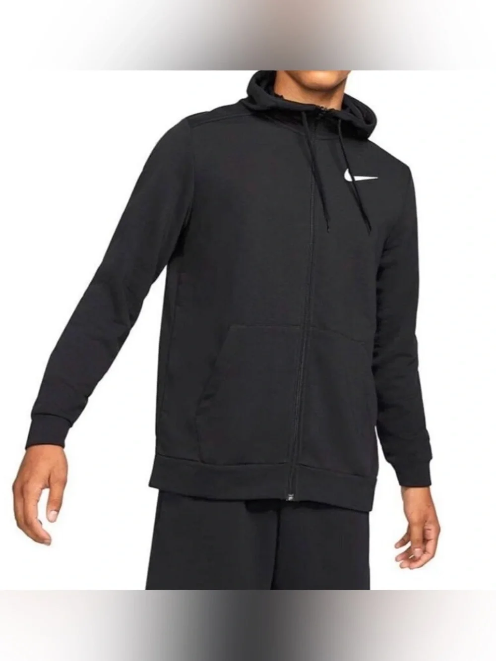 Nike Dri-Fit Full Zip Performance Hoodie ~ Small ~ Black - Picture 2 of 15